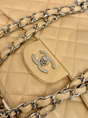Chanel Jumbo Classic Double Flap Bag Lambskin Beige