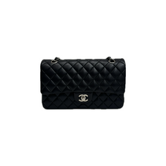 Chanel Medium Classic Double Flap Lamskin Black