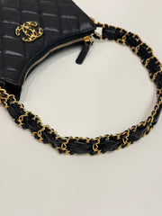 Chanel 19 Matelasse Hobo Bag Lambskin Black