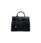 Hermes Herbag 31 Black STAMP A
