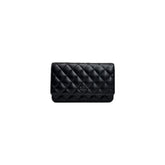 Chanel Wallet On Chain Lambskin So Black (Microchip)