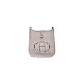Hermes Mini Evelyne Clemence Mauve Pale STAMP W