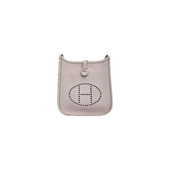 Hermes Mini Evelyne Clemence Mauve Pale STAMP W