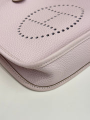 Hermes Mini Evelyne Clemence Mauve Pale STAMP W