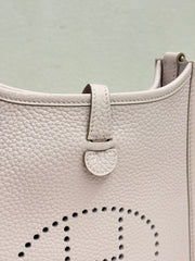 Hermes Mini Evelyne Clemence Mauve Pale STAMP W