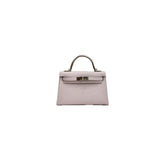 Hermes Mini Kelly II Epsom Mauve Pale STAMP U