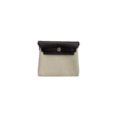 Hermes Mini Herbag Ecru-Beige/Ebene STAMP K