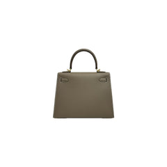 Hermes Kelly 25 Epsom Etoupe STAMP K