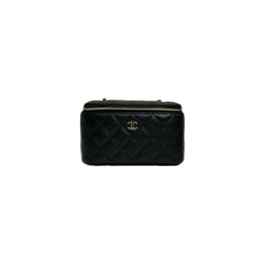 Chanel Long Vanity Case Caviar Black