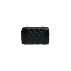 Chanel Long Vanity Case Caviar Black