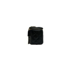 Chanel Long Vanity Case Caviar Black