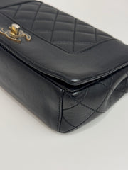 Chanel Mademoiselle Flap Bag Goatskin Black
