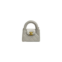 Chanel Mini Nano Kelly Shopper Calfskin White (Microchip)