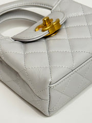 Chanel Mini Nano Kelly Shopper Calfskin White (Microchip)