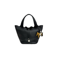 Hermes Picotin 22 Clemence Black STAMP U