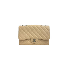Chanel Jumbo Classic Double Flap Bag Caviar Beige