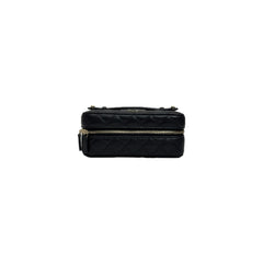 Chanel Top Handle Vanity Jewlery Box Caviar Black