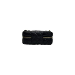 Chanel Top Handle Vanity Jewlery Box Caviar Black