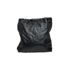 Chanel Large 22 Bag Shiny Calfskin Black (Microchip)