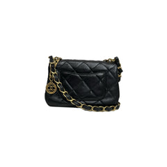 Chanel Small Flap Bag Lambskin Black (Mircrochip)