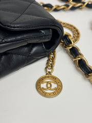 Chanel Small Flap Bag Lambskin Black (Mircrochip)