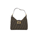 Fendi Zucca Shoulder Bag Canvas