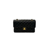 Chanel Small Classic Double Flap Bag Caviar Black (Microchip)