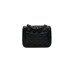 Chanel Mini Square Flap Bag Lambskin Black