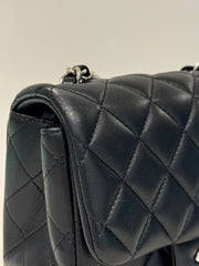 Chanel Mini Square Flap Bag Lambskin Black