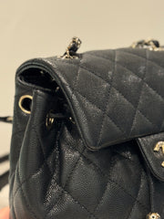 Chanel Mini Urban Spirit Backpack Caviar Black (Microchip)