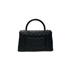 Chanel Medium Coco Handle Caviar Black (Microchip)