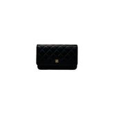 Chanel Classic Wallet On Chian Lambskin Black (Microship)