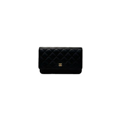 Chanel Classic Wallet On Chian Lambskin Black (Microship)