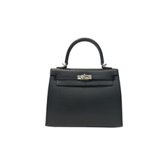 Hermes Kelly 25 Epsom Black STAMP D