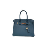 Hermes Birkin 30 Togo Blue STAMP X