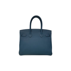Hermes Birkin 30 Togo Blue STAMP X