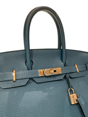 Hermes Birkin 30 Togo Blue STAMP X
