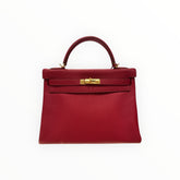Hermes Kelly 32 Togo Rouge Casaque SQUARE R