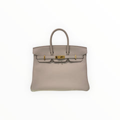 Hermes Birkin 25 Togo Beton STAMP U