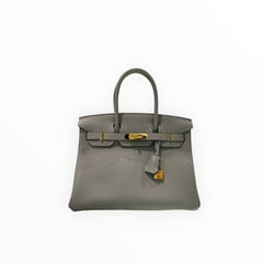 Hermes Birkin 30 Togo Gris Etain STAMP X