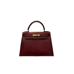 Hermes Kelly 28 Box Red SQUARE C