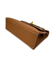 Hermes Kelly Pochette Swift Gold STAMP B