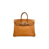 Hermes Birkin 25 Taurillon Novillo Toffee STAMP U