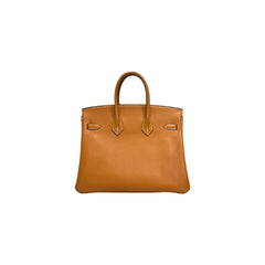 Hermes Birkin 25 Taurillon Novillo Toffee STAMP U