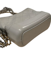 Chanel Small Gabrielle Hobo Bag Calfskin Grey