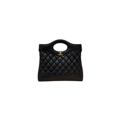 Chanel Mini 31 Clutch Aged Calfskin Black (Microchip)