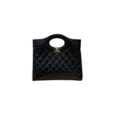 Chanel Mini 31 Clutch Shiny Lambskin Black (Microchip)