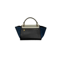 Celine Medium Trapeze Bag White / Navy