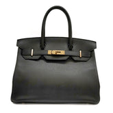 Hermès Birkin 30 Tadelakt Black STAMP C