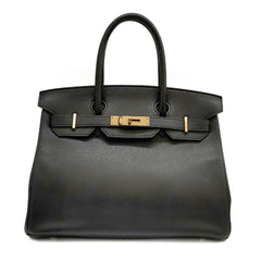 Hermès Birkin 30 Tadelakt Black STAMP C
